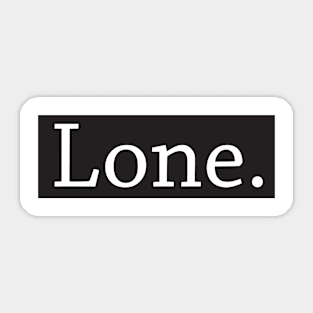 LONE 01 Sticker